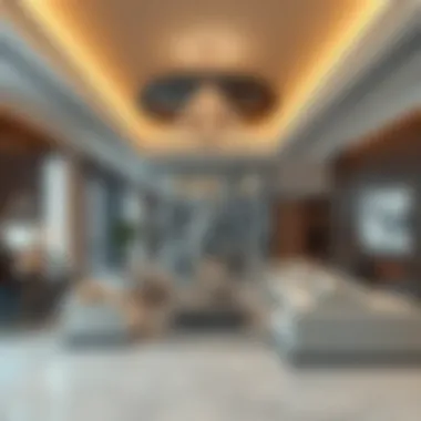 Luxurious interior design of a Skyland Dubai residence