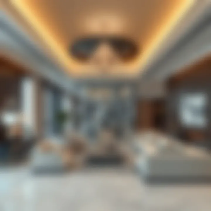 Luxurious interior design of a Skyland Dubai residence