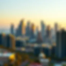 Stunning view of the Skyland Dubai skyline showcasing modern architecture