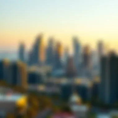 Stunning view of the Skyland Dubai skyline showcasing modern architecture