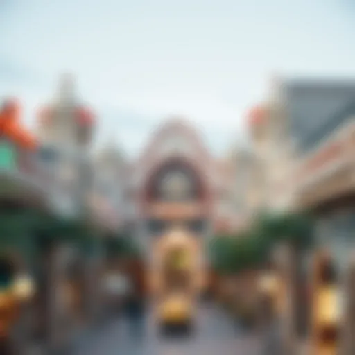 A panoramic view of Souk Naif Plaza showcasing its unique architectural design