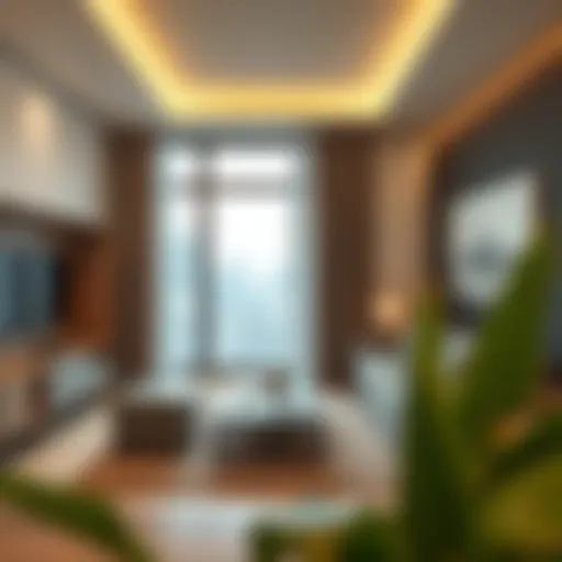 Contemporary Studio Living in Sheikh Colony Modern studio flat interior showcasing contemporary design