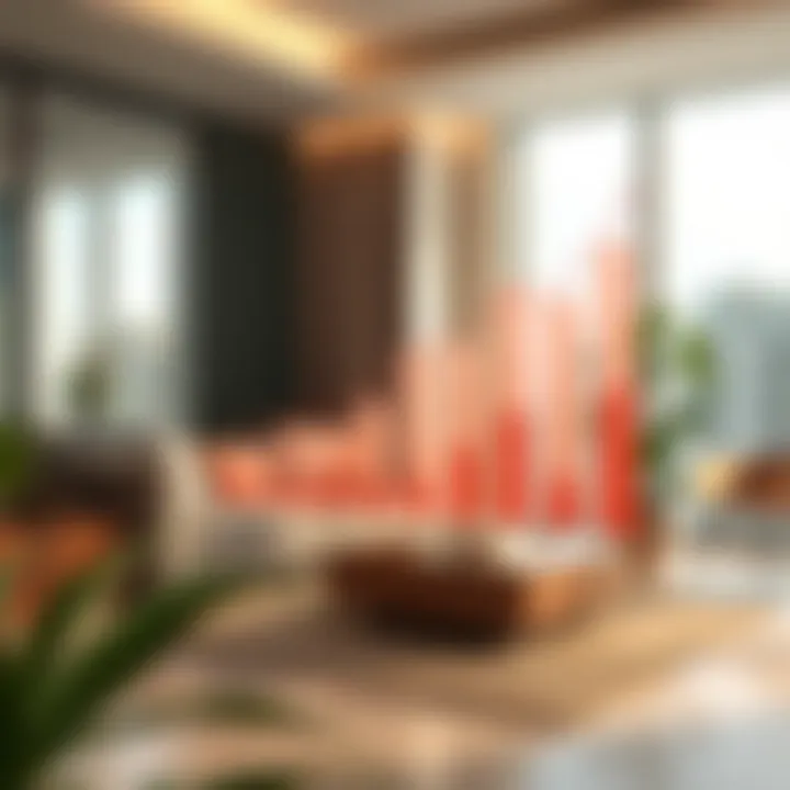 Real estate market trends graph for studio flats in Sheikh Colony
