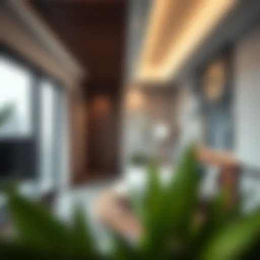 Modern studio flat interior showcasing contemporary design