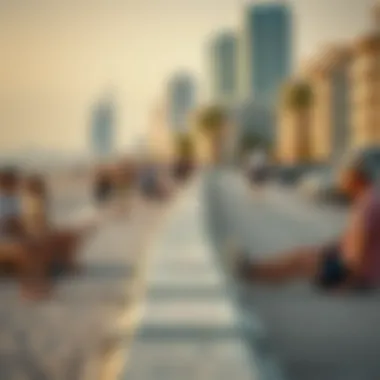 Community Life by the Coast in Dubai Vibrant community life along the Dubai coastline