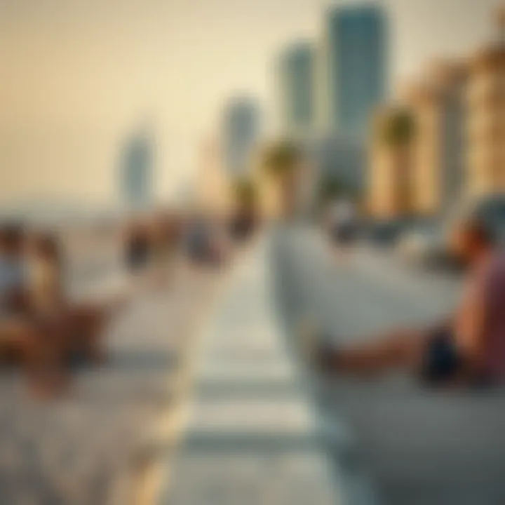 Community Life by the Coast in Dubai Vibrant community life along the Dubai coastline
