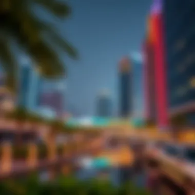Vibrant Business Bay area highlighting the real estate market surrounding Canal Crown