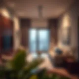 Contemporary Living Space in International City Phase 2 Modern interior design of a 1BHK apartment in International City Phase 2