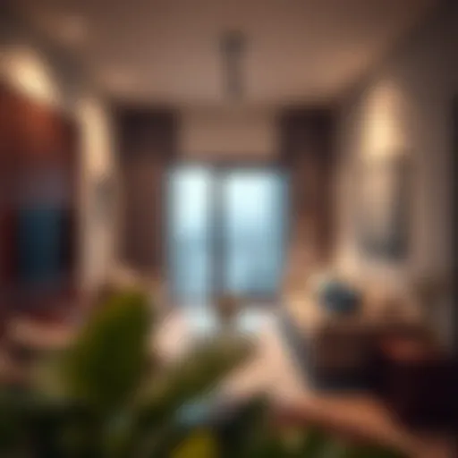 Contemporary Living Space in International City Phase 2 Modern interior design of a 1BHK apartment in International City Phase 2