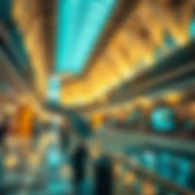 Interior view showcasing the vibrant atmosphere of the Hamdan Centre