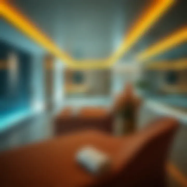 Tranquil spa environment promoting relaxation