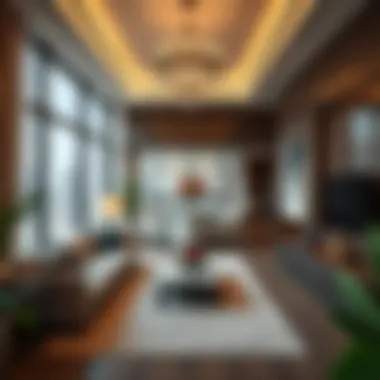 Inside a Marina Tower Residence Luxurious interior of a Marina Tower apartment highlighting modern living