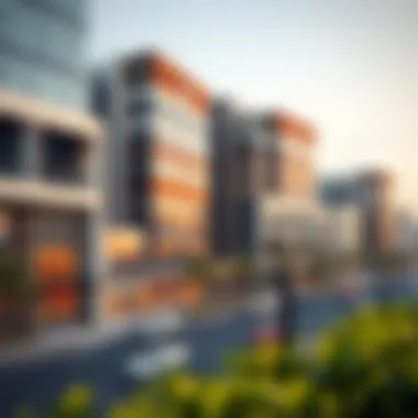 Commercial Opportunities in the West Zone Modern commercial district in the West Zone of Dubai