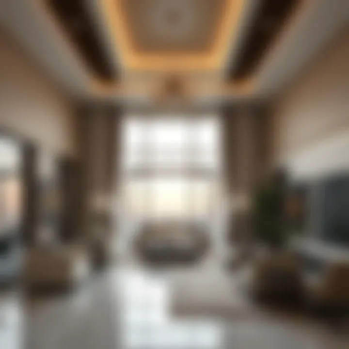 Luxurious interior of a two-bedroom villa in Mohammad Bin Zayed City