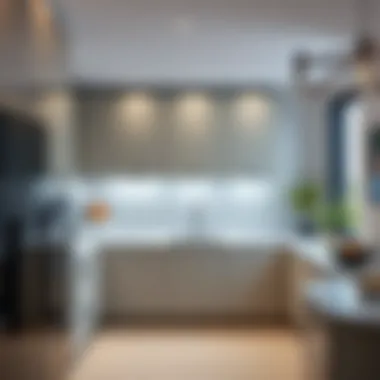Modern Kitchen Design Modern kitchen layout in a two-bedroom villa