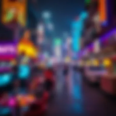 Vibrant nightlife scene in Dubai