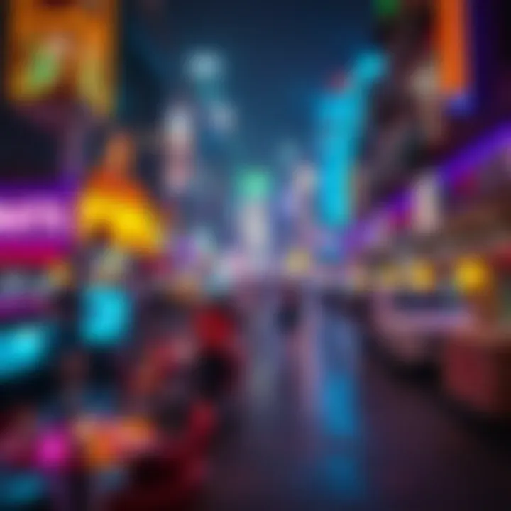 Vibrant nightlife scene in Dubai