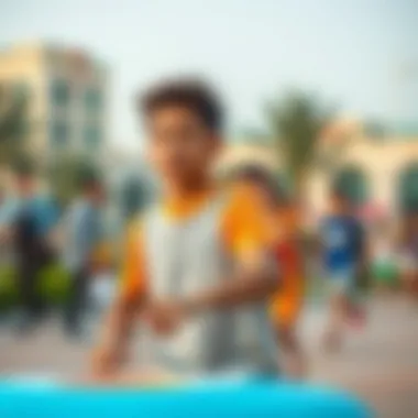 Vibrant community activities taking place in Yas Park View