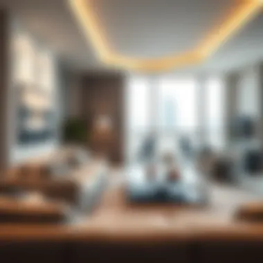 Spacious living area in a contemporary flat in Al Qusais