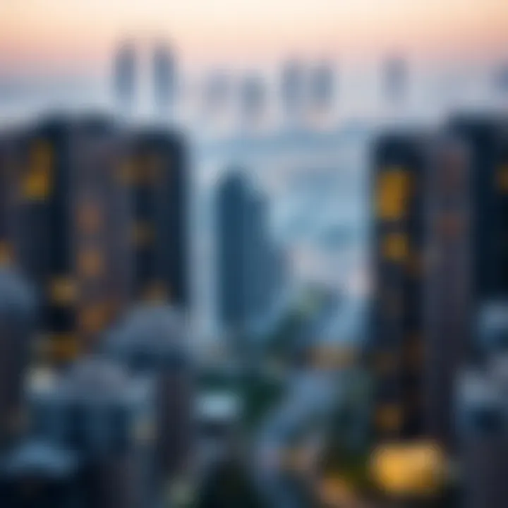 Stunning view of Al Qusais skyline showcasing modern flats