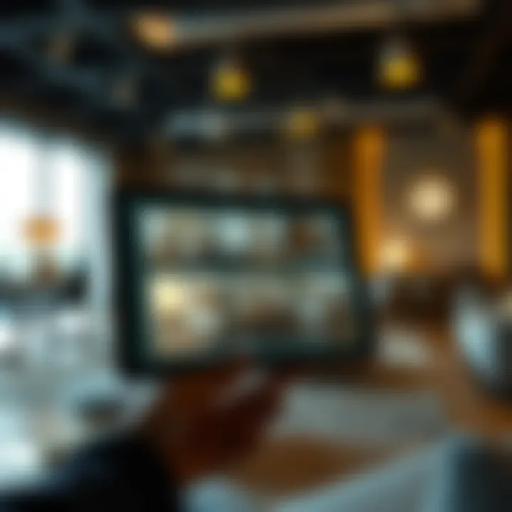 Online furniture shopping experience on a digital device