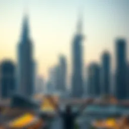 Contemporary skyline of Dubai showcasing iconic architecture