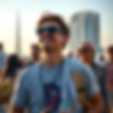 Tourist Activities During UAE Holidays Tourists enjoying holiday activities in the UAE