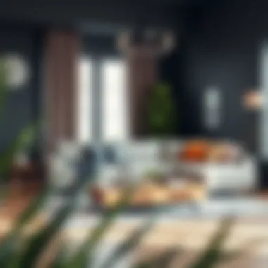 Stylish IKEA sofa arrangement in a contemporary living room