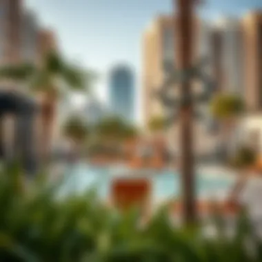 Community amenities and recreational areas in Indigo JLT