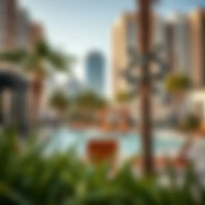 Community amenities and recreational areas in Indigo JLT