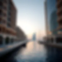 Stunning waterfront view of la mer Dubai showcasing architectural elegance