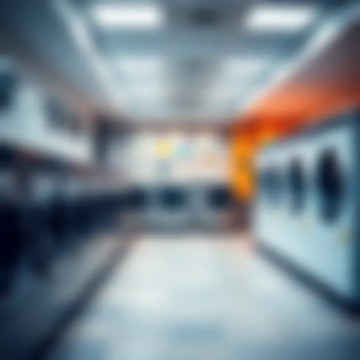 Overview of a modern laundry facility in Damac Hills 2