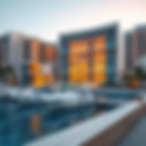 Stunning exterior view of the Marina Building showcasing its modern architecture