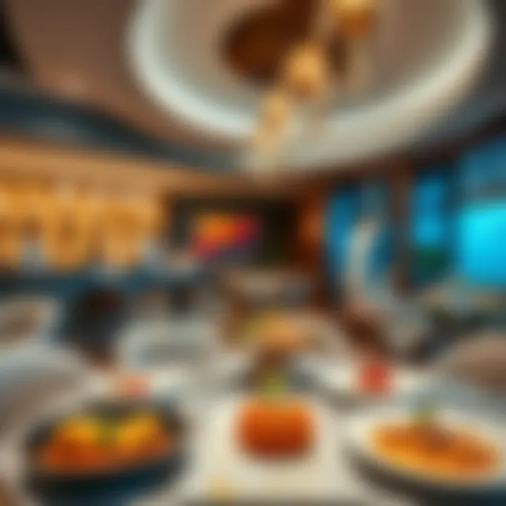 Culinary Delights at Mercure Hotel Dubai Airport Diverse dining options highlighting culinary creations at Mercure Hotel Dubai Airport