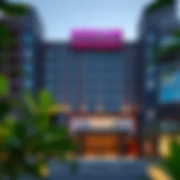 Exterior view showcasing the modern facade of Mercure Hotel Dubai Airport