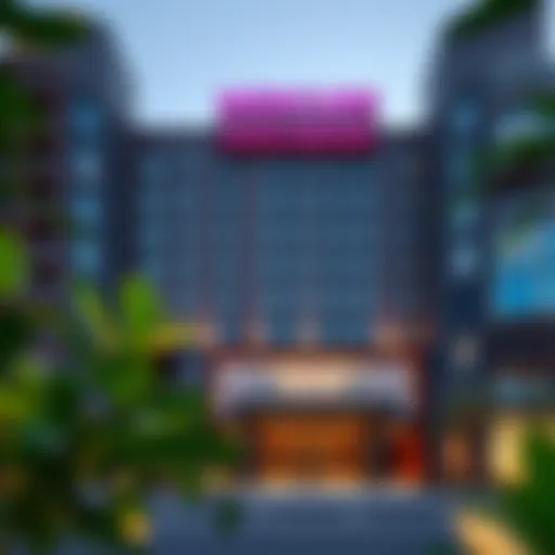 Exterior view showcasing the modern facade of Mercure Hotel Dubai Airport