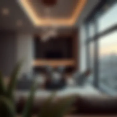 Luxury apartment interior showcasing modern design