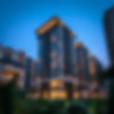 Modern apartment complex highlighting innovative design