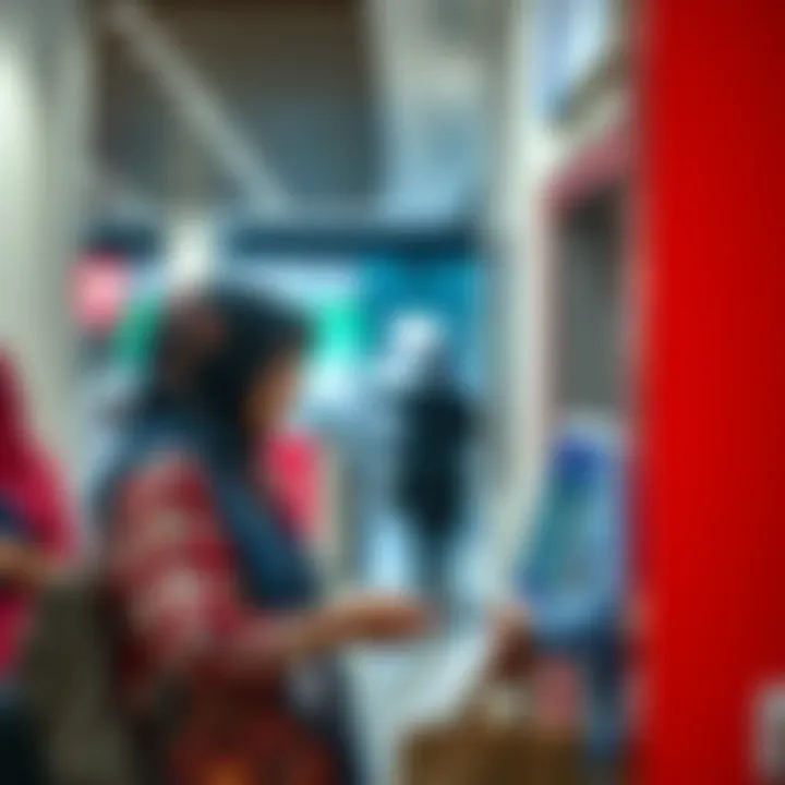 Community members using Emirates Post services