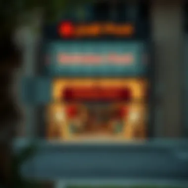 Emirates Post office facade in Khalifa City