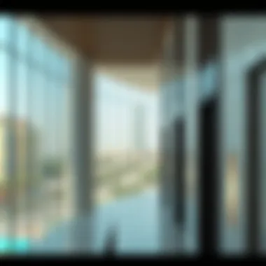 Architectural Elegance of Al Serkal Building Architectural detail of the Al Serkal Building showcasing modern design elements