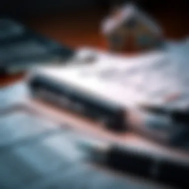 Understanding Mortgage Documents for Home Financing Close-up of mortgage documents and financial calculations