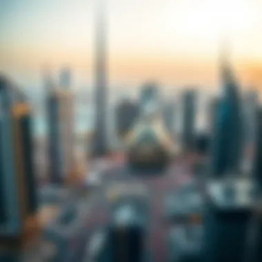 Scenic view of Dubai's skyline showcasing business hubs