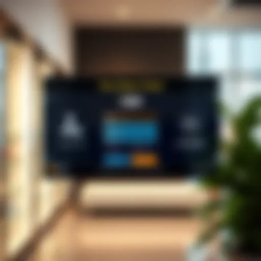 Digital Interface for Visa Status Check A digital interface displaying a visa status check in Dubai