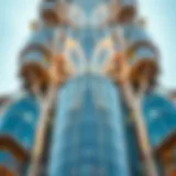 Architectural details of the Paramount Tower