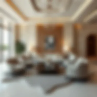 Elegant lounge area in Dubai's upscale property