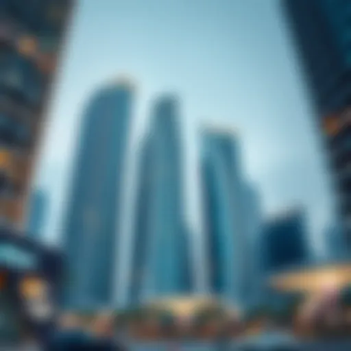 Modern skyscrapers in Dubai showcasing innovative architecture
