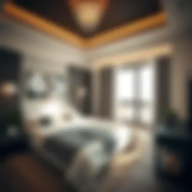 Cozy bedroom featuring contemporary design