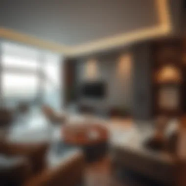 Modern apartment living room in Al Raqa