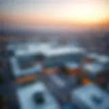 Aerial view of Sahara Healthcare City showcasing its modern architecture